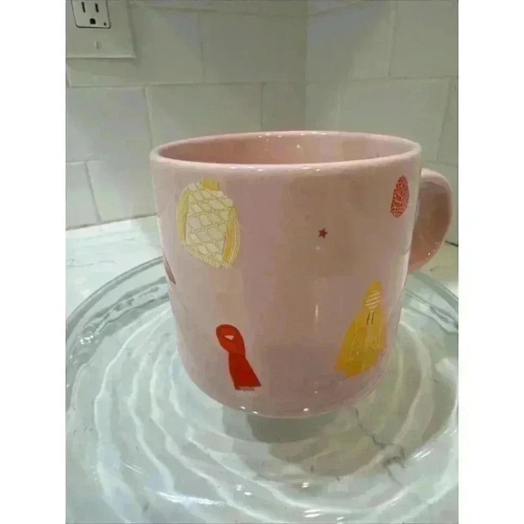 Starbucks Pink Ceramic Mug 12oz Fall Sweater Weather Drink Cup. - Picture 11 of 13